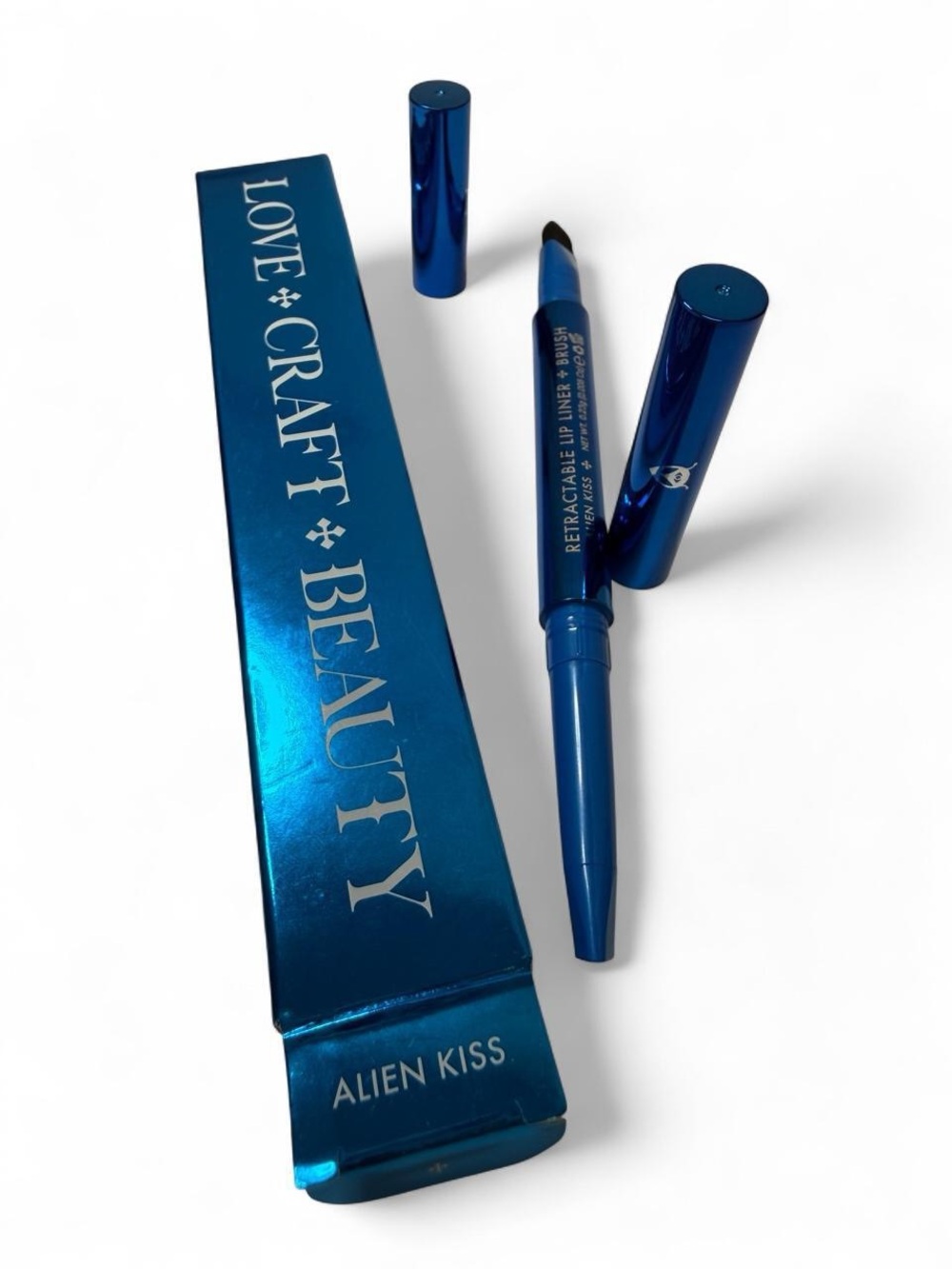 Love + Craft Beauty Alien Kiss Retractable Eyeliner & Brush - Blue